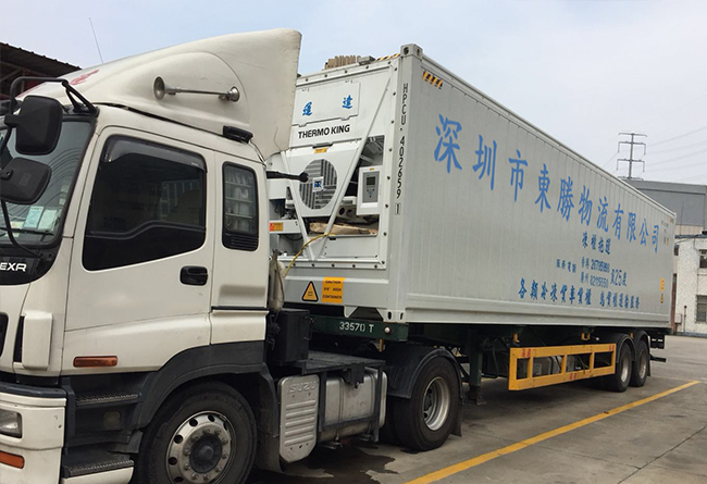 中港冷藏車，中港冷凍柜運(yùn)輸公司--東勝物流
